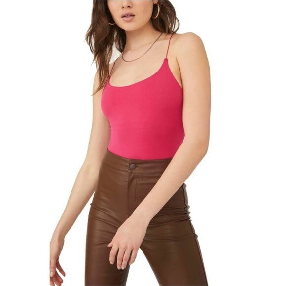 FREE PEOPLE Offline Seamless Bodysuit in Magenta - NWT - Picture 1 of 5